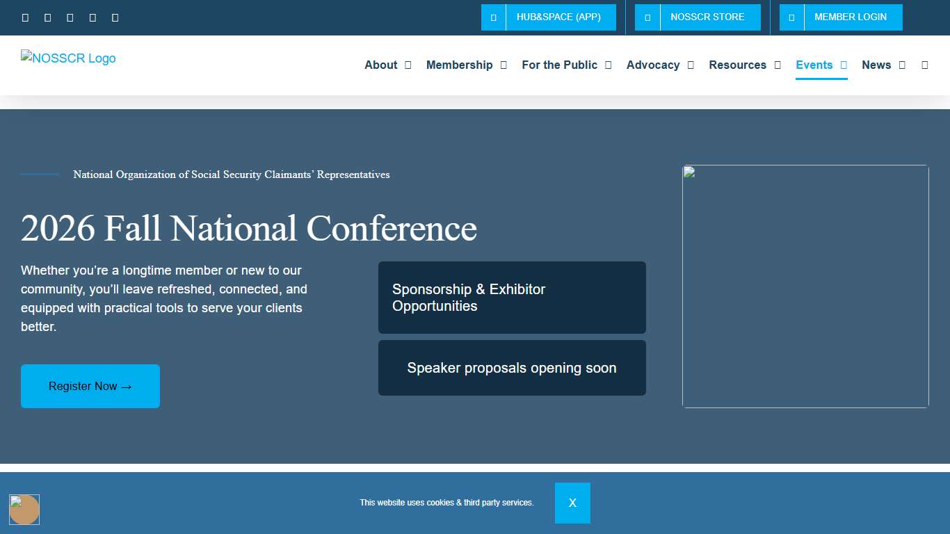 2026 Fall National Conference NOSSCR